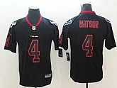 Nike Texans 4 Deshaun Watson Black Shadow Legend Limited Jersey,baseball caps,new era cap wholesale,wholesale hats